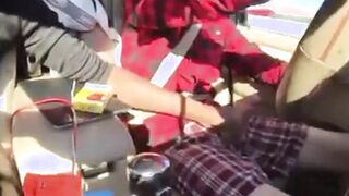 Twink Handjob in the Car