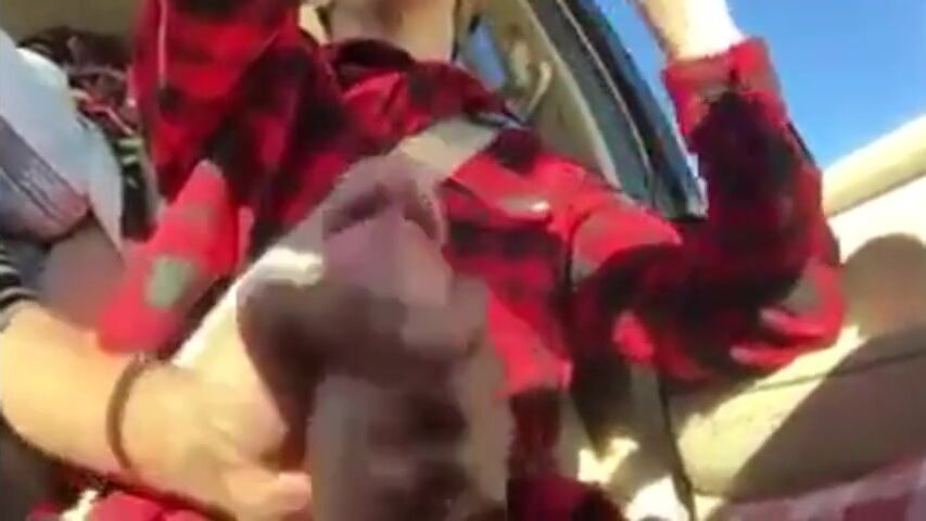 Twink Handjob in the Car