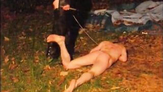 Obedient Soldier: Outdoor BDSM Spanking Session