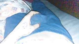 Stroking my cock and cumming hard