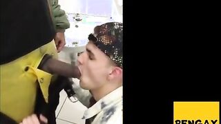 Daddy's Piss Drinking Twink in the Locker Room