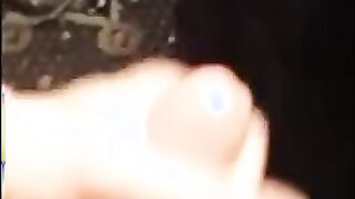 Black Twink Swallows White Cum in Interracial Blowjob