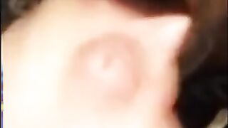 Black Twink Swallows White Cum in Interracial Blowjob