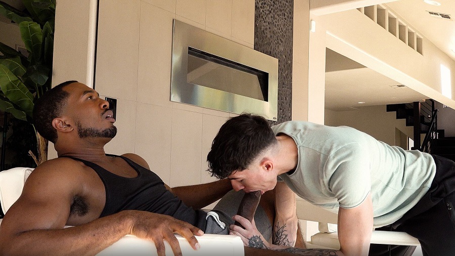Interracial Twink Rides BBC Hard