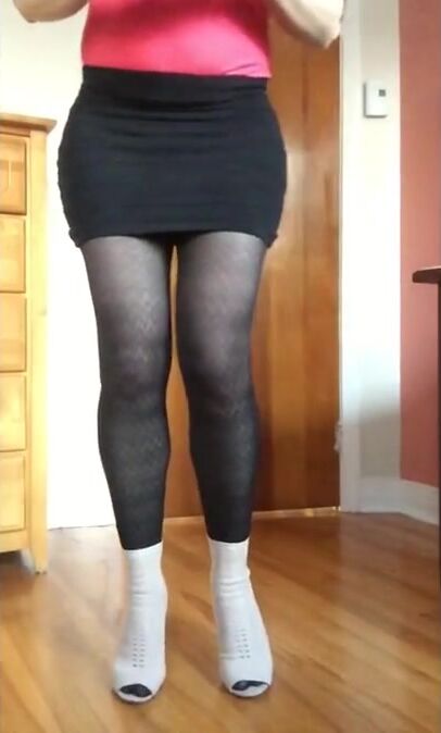 Crossdresser's Anal Fun with Butt Plug