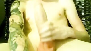 Big Dick Twink Masturbates on Webcam