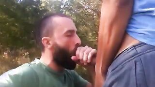 Big Cock Blowjob Outside