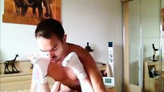 Osos amateurs follando duro en la cama