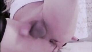 Crossdresser Cums Hands-Free on Webcam