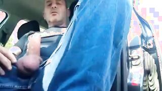 Smoking Jerk-Off Session in My Car