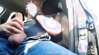 Smoking Jerk-Off Session in My Car