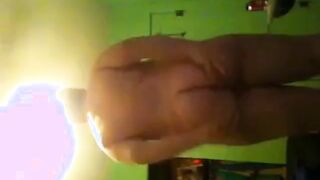 Chubby Guy Strokes Small Cock