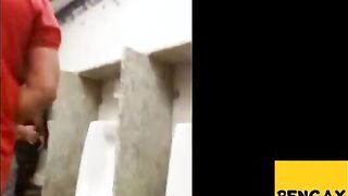 Breeding a Slut: Bareback in a Public Bathroom Orgy