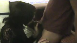 Country Crossdresser Sucks a Huge Cock