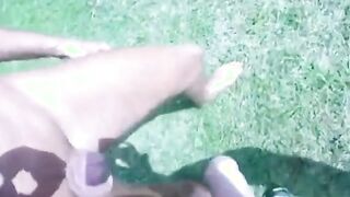 Outdoor Wank Session by the River with Two Horny Amateurs