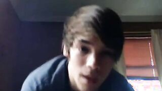 Pretty Twink Strokes on Webcam