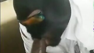 Big Black Cock Sucked by a Hungry Amateur
