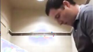 Black Thief Pounded by White Manager in Restroom