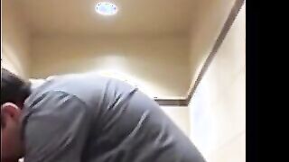 Black Thief Pounded by White Manager in Restroom