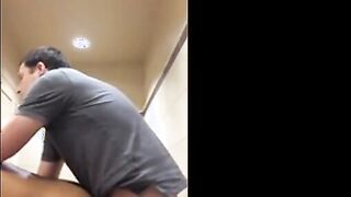 Black Thief Pounded by White Manager in Restroom