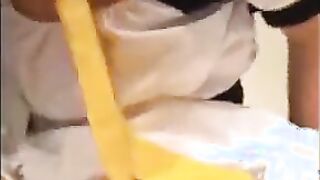 Asian Crossdresser Rides Cock and Cums Hard