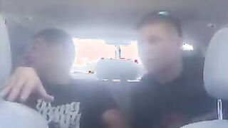 White Guy Breeds Latin Bitch Bareback in a Car