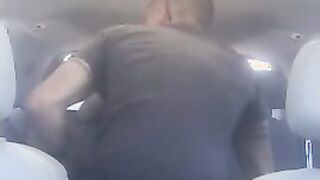 White Guy Breeds Latin Bitch Bareback in a Car
