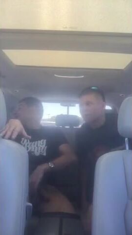 White Guy Breeds Latin Bitch Bareback in a Car