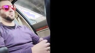 Big-Cock Hunks Play in the Car