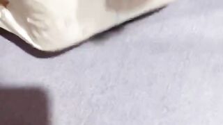 Squishing my full diaper - video 2