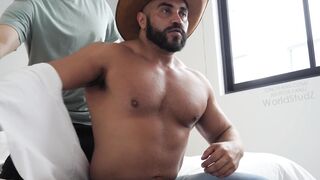 Mexican Bull Fernando is Milked and Edged by Another Bro [WorldStudZ]