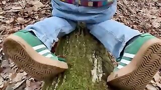 Diaper Boy Woods Mess