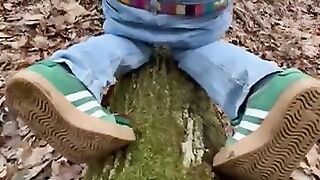 Diaper Boy Woods Mess