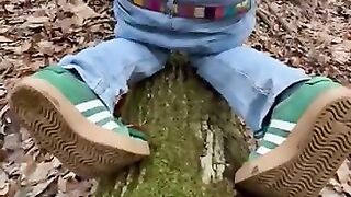 Diaper Boy Woods Mess