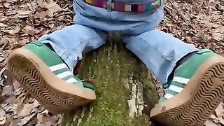 Diaper Boy Woods Mess