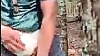 Diaper boy hiking