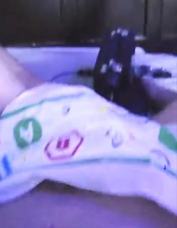 Daddy has Diaper boy fucked