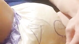 Diaper Boy Takes Dildo