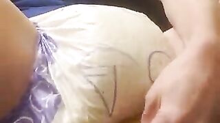Diaper Boy Takes Dildo