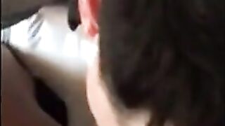 Amateur Interracial: Sucking 9 Inches of Black Cock