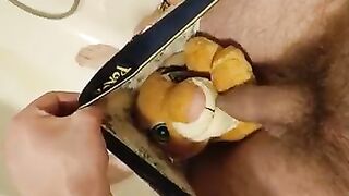 Stuffing small plushie in my underwear and soaking it