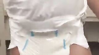 Wet diaper boy public
