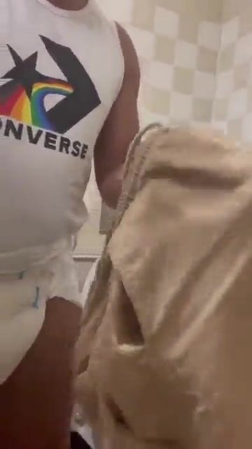 Wet diaper boy public