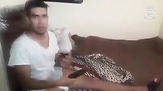 Latin boy wearing diapers for 24 hours
