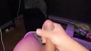 Moaning latino cumming
