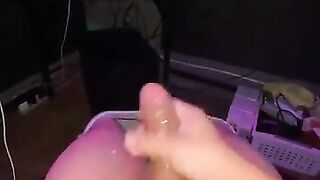 Moaning latino cumming