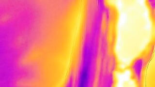 Thermal video diaper pee