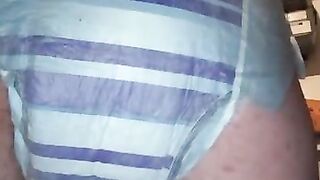 Emena in goodnites diaper