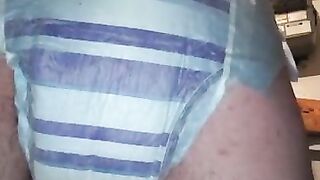 Emena in goodnites diaper