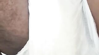 Desi teen twink pisses himself in his soaked diaper